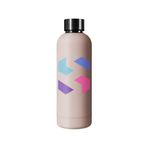 Refillable pink bottle