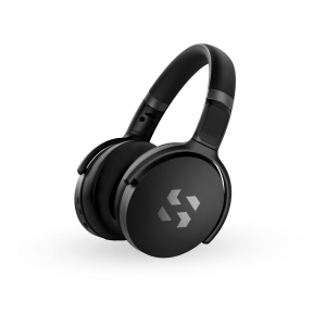 Black wireless headphones